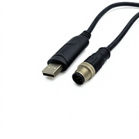 Câble d'extension d'alimentation COMTON USB AM vers M12 5P, étanche, câble RS232 avec puce FTDl