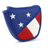 Vente en gros de housses de protection portables en cuir PU pour putters, drivers et clubs de golf en bois