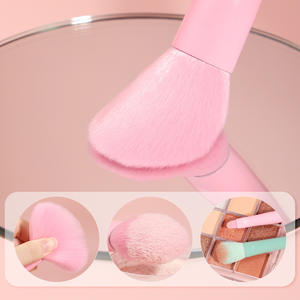 ชุดแปรงแต่งหน้าข้ามพรมแดน17ชิ้นสีลูกกวาดอุปกรณ์เสริมความงามผมสังเคราะห์ชุดแปรงปัดขนตา - Product Image 3