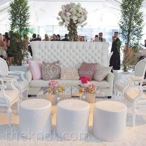 Al aire libre barato de pelo insertado blanco boda sofás - Product Image 1