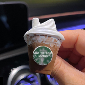 <span class=keywords><strong>D</strong></span>ésodorisant Voiture Clip de Ventilation Artisanal Parfum Café <span class=keywords><strong>Glace</strong></span> <span class=keywords><strong>D</strong></span>écoration Intérieure Diffuseur Voiture Rechargeable Frappuccino - Product Image 5