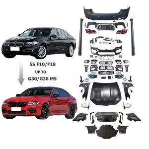 New Design Newest F10/F18 to G30/G38 M5 style PP body kit with rear view mirror car auto parts