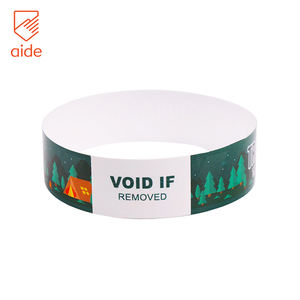 워터 파크를위한 사용자 정의 직접 열 팔찌 티켓 팔찌 열 방수 콘서트 축제 열 종이 팔찌 - Product Image 5