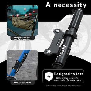 Pompe à air électrique portable BOMB pour vélo, mini-pompe de qualité en alliage d'aluminium pour vélo de route, VTT et cyclisme - Product Image 3