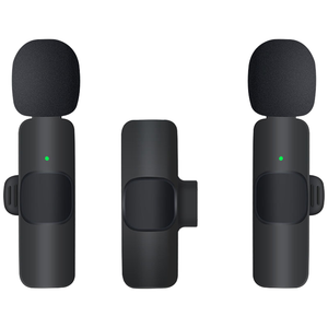 IOS için profesyonel dinamik K8 kablosuz mikrofon tip-c otomatik senkronizasyon LED ekran Video kayıt <span class=keywords><strong>Vlogging</strong></span> için çok yönlü - Product Image 2