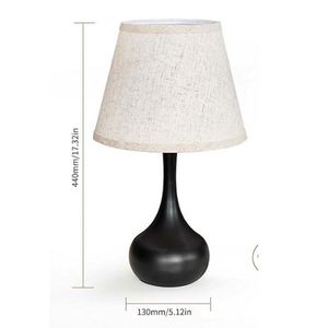 Lámpara de mesa de calabaza Lámpara de mesa de tela nórdica Lámpara de dormitorio de sala de estar - Product Image 3