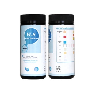 Hochwertige 8-in-1-Wassertestkits Einstufiges Erkennungs <span class=keywords><strong>kit</strong></span> für Pool <span class=keywords><strong>aquarium</strong></span> und Leitungs wasser modell W-8 Klasse II CE-zertifiziert - Product Image 1