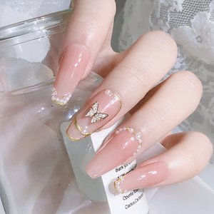 लक्जरी तितली जिरकॉन नाखून कला फैशन तितली डिजाइन गहने धातु धातु नाखून कला सजावट - Product Image 6