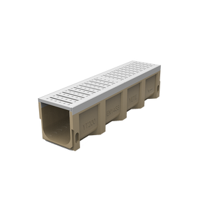 Canal de drainage en béton de résine écologique de haute qualité avec couvercle estampé Drains de tranchée d'aménagement paysager Gouttière préfabriquée - Product Image 1