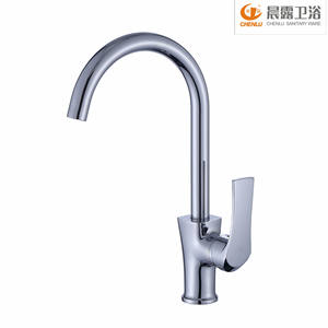 Robinet de cuisine Chenlu à poignée unique, valve en céramique, montage sur plan, style moderne, installation facile - Product Image 1