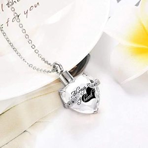 Cremazione in vetro, gioielli, acciaio inossidabile, per sempre nato nel mio cuore, ciondolo in pietra, urna, collana, cenere rack, souvenir - Product Image 4