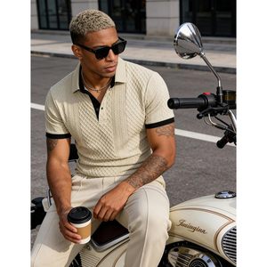 Chemise d'été à manches courtes pour homme FOXA, en coton Oxford respirant, décontractée, pour le golf - Product Image 5