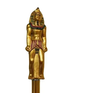 럭셔리 클래식 파라오 도매 선물 황금 이집트 신 파라오 네페르티티 펜 사용자 정의 캐릭터 선물 볼펜