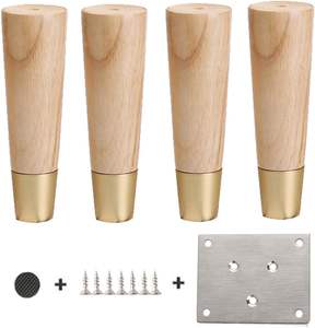 <span class=keywords><strong>JUANA</strong></span> personalizado 4 pulgadas 6 pulgadas 8 pulgadas 10 pulgadas muebles de roble piezas cuadradas patas de sofá de madera - Product Image 2