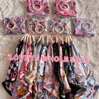 Boîte mystère Bamboo Loveys : Bavoirs anti-bave pour bébé en bambou 230 GSM, motifs aléatoires de personnages de dessins animés