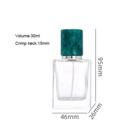 Bouteilles de parfum en verre vides de style à sertir rectangle de 30ml 50ml 100 ml Bouteilles de pulvérisation de parfums à vendre