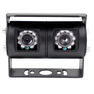 Rvs Beugel Anti Corrosie Rv Dubbele Lens Box Camera, 120 Graden Voor Achter Observatie, 45 Graden Hoek Voor Omkeren