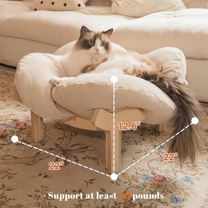 Casa de Madera <span class=keywords><strong>para</strong></span> Mascotas, Cama Móvil <span class=keywords><strong>para</strong></span> Mascotas de Interior <span class=keywords><strong>para</strong></span> Uso Doméstico, Cama <span class=keywords><strong>para</strong></span> Mascotas Gruesa y Cómoda <span class=keywords><strong>para</strong></span> Tomar el Sol en el Balcón - Product Image 3