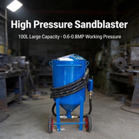 Machine de sablage portable la plus vendue pour le nettoyage des surfaces métalliques