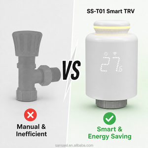 Valve thermostatique intelligente pour <span class=keywords><strong>radiateur</strong></span> Tuya WiFi, <span class=keywords><strong>thermostat</strong></span> programmable pour <span class=keywords><strong>radiateur</strong></span>, affichage LED, compatible avec Alexa Google Home - Product Image 6