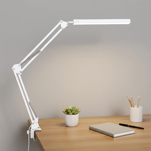 आधुनिक सरल लक्जरी एल्यूमीनियम आंखों की सुरक्षा लंबे हाथ की डेस्क लैंप लचीला रिमोट कंट्रोल डीसी क्लिप टेबल लैंप डाइमिबल इलेक्ट्रिक - Product Image 3