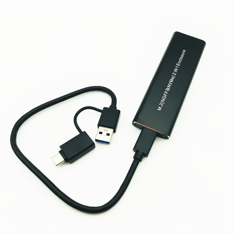 Nvme Enclosure for Flash Ssd External Nvme 2242 Short Enclosure External Type c to Type a 2tb Sata M.2 Nvme