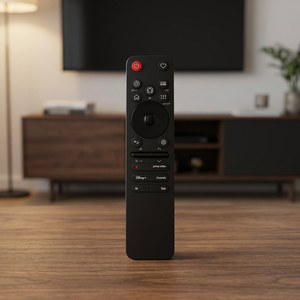 MR26 AKB30086801 433 MHz Fixed Code AAA Battery <b>Wireless</b> Voice <b>Mini</b> <b>Keyboard</b> TV Remote Control 8 Meter Range Black ABS Plastic - Product Image 5