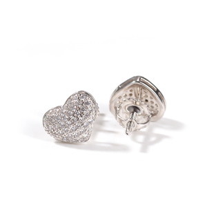 Boucles <span class=keywords><strong>d</strong></span>'oreilles UWIN S925, petites boucles <span class=keywords><strong>d</strong></span>'oreilles en forme de cœur, boucles <span class=keywords><strong>d</strong></span>'oreilles en CZ, vente en gros, prêtes à être expédiées, bijoux en <span class=keywords><strong>argent</strong></span> sterling 925 - Product Image 6