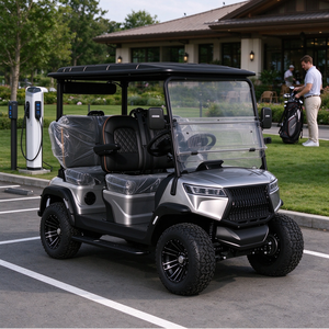 Carrito de Golf Eléctrico Elevado de 4 Plazas con Múltiples Colores Personalizados, Buggy de Golf Todoterreno para Resorts Turísticos - Product Image 1