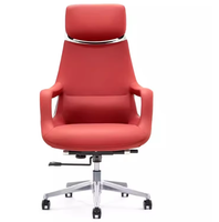 Chaise de direction de bureau en cuir moderne de luxe léger d'affaires chaise de PDG ergonomique confortable