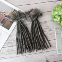 Extensions de cheveux ANNA Factory Salt&pepper, style tendance, cheveux vierges humains bruts, dreadlocks, paquets de locs permanents réguliers pour femmes