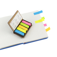 Ensemble de notes autocollantes en cuir PU 3D en forme de crème glacée, 5 couleurs, marque-pages index, marque-pages de page, bloc-notes