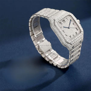 Unisex de lujo hecho a mano ETA probado reloj mecánico ESFERA DE ACERO INOXIDABLE enorme estilo Hip Hop pantalla analógica zafiro - Product Image 2