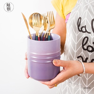 <span class=keywords><strong>Portaposate</strong></span> in ceramica Design personalizzato utensili da cucina pentola porcellana porta utensili da cucina per la casa - Product Image 4