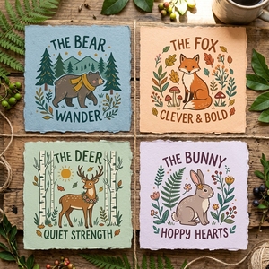 <span class=keywords><strong>Invitation</strong></span> de Luxe pour Premier <span class=keywords><strong>Anniversaire</strong></span> Thème Forêt en Papier Spécial Bords Frangés – Fête Wild One - Product Image 2