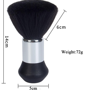 <span class=keywords><strong>Spazzola</strong></span> Professionale per Collo da Barbiere, <span class=keywords><strong>Spazzola</strong></span> Morbida Nera per Pulizia di Capelli Rimanuti sul Viso e sul Collo - Product Image 2
