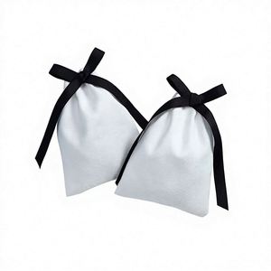 Bolsa de Almacenamiento de Joyas de Franela de Algodón con Cierre de Cordón, Estilo Minimalista, Tamaño 8*10, Modelo 051, Suministro Directo de Fábrica - Product Image 1