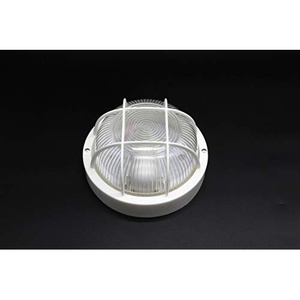 Lampada rotonda in plastica da 60W bianca, ideale per illuminare spazi interni ed esterni con efficienza energetica. - Product Image 2