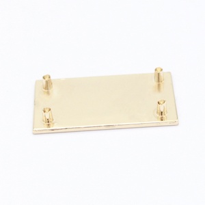 Label <b>Hardware</b> Factory Custom Creative Design Logo Metal China Rectangle Metal Printed Labels and Tags for Handbags 5-7 Days - Product Image 3