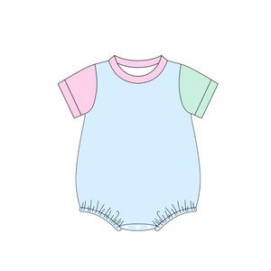 Ropa de Dormir para Bebés, Mono de Burbuja de Color Sólido, Unisex, de Algodón, al por Mayor, Suave, para Recién Nacidos, Estilo Moderno - Product Image 6