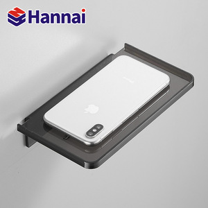 Hannai <b>Wall</b> <b>Mounted</b> Phone Holder Rectangular 10 In Durable Bathroom <b>Shelf</b> For Toilet Bedside Storage - Product Image 1