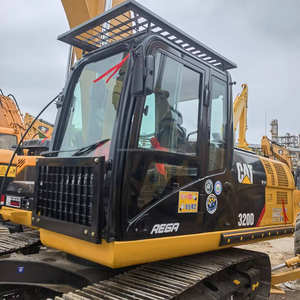 Excavadora Caterpillar 320D, excavadora de Construcción media japonesa original, maquinaria CAT320D2, excavadora usada, 20T Caterpillar, barata - Product Image 4