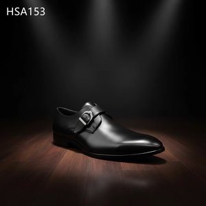 Chaussures de bureau pour hommes LXG, à bout pointu, avec boucle, pour invités de <span class=keywords><strong>mariage</strong></span>, look élégant et moderne, chaussures en cuir raffinées HSA153 - Product Image 3