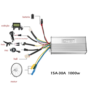 20AA Brushless <b>Motor</b> <b>Controller</b> for Electric Bicycle-36V/48V 1000W/1500W Aluminum - Product Image 2