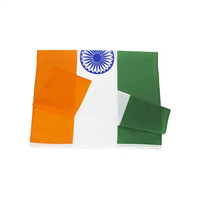 Drapeau indien, produit fabriqué en Inde, livraison rapide, 100% polyester, 3*5 pieds, drapeau d'équipe sportive, drapeau indien personnalisé