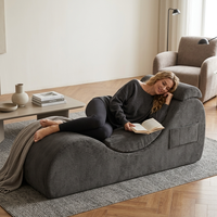 Ensemble canapé-lit de yoga pour adultes - Chaise longue ergonomique au design minimaliste, recouverte de tissu, pour hôtels et villas, canapé sans structure.