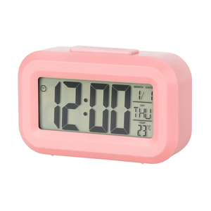 Mini Size LCD <b>Digital</b> Alarm <b>Clock</b> With Backlight Date Week Temperature Display Timing <b>Clocks</b> for Bedside - Product Image 1