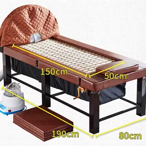 Fumigation Physiotherapy bed Full body moxibustion home beauty bed steam beauty salons massage table
