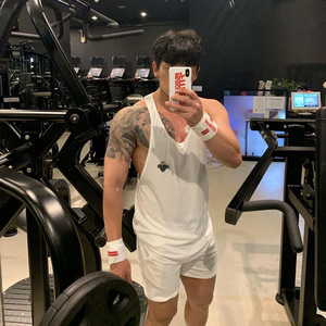 Canotta Sportiva da Uomo Ossian, Trendy e Comoda, in Puro Cotone Leggero, con Motivo a Lettere, per Palestra, Corsa e Allenamento, Prodotta in Cina - Product Image 4