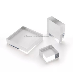 Présentoir carré transparent écologique en acrylique Support de collection de bijoux et de parfums mobile - Product Image 4